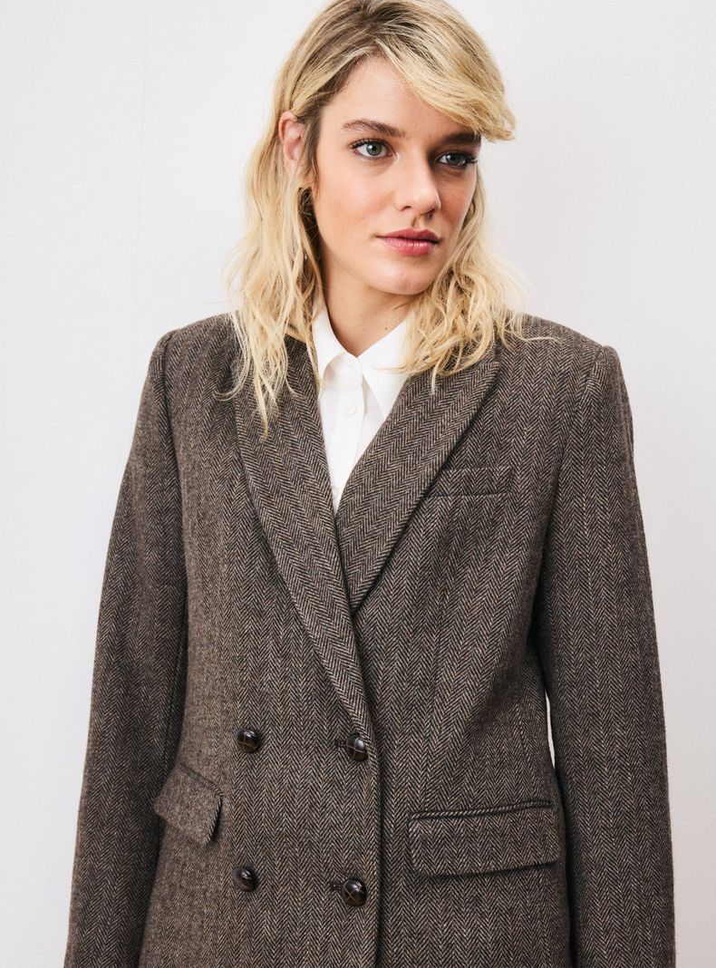 Blazer Espiga con Lana C del Pilar-2