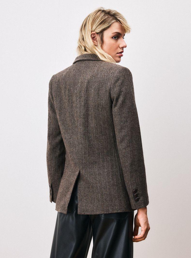 Blazer Espiga con Lana C del Pilar-1