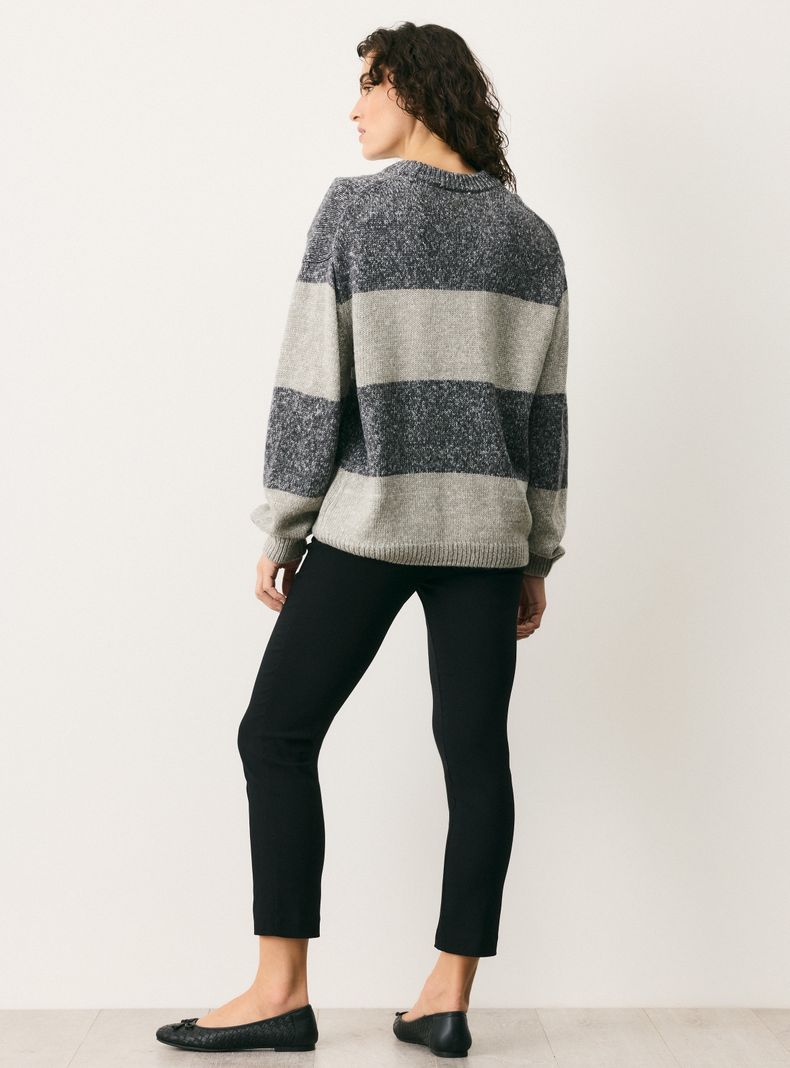 Sweater a Rayas con Lana-5