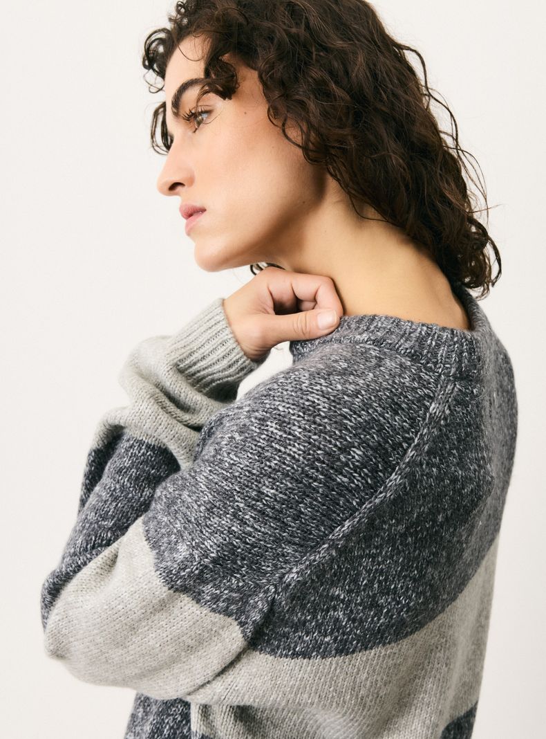 Sweater a Rayas con Lana-2