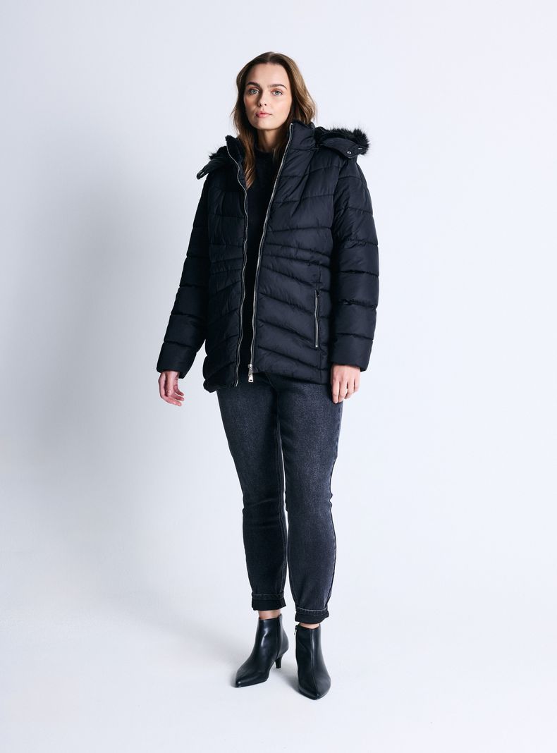 Parka Larga Acolchada-4