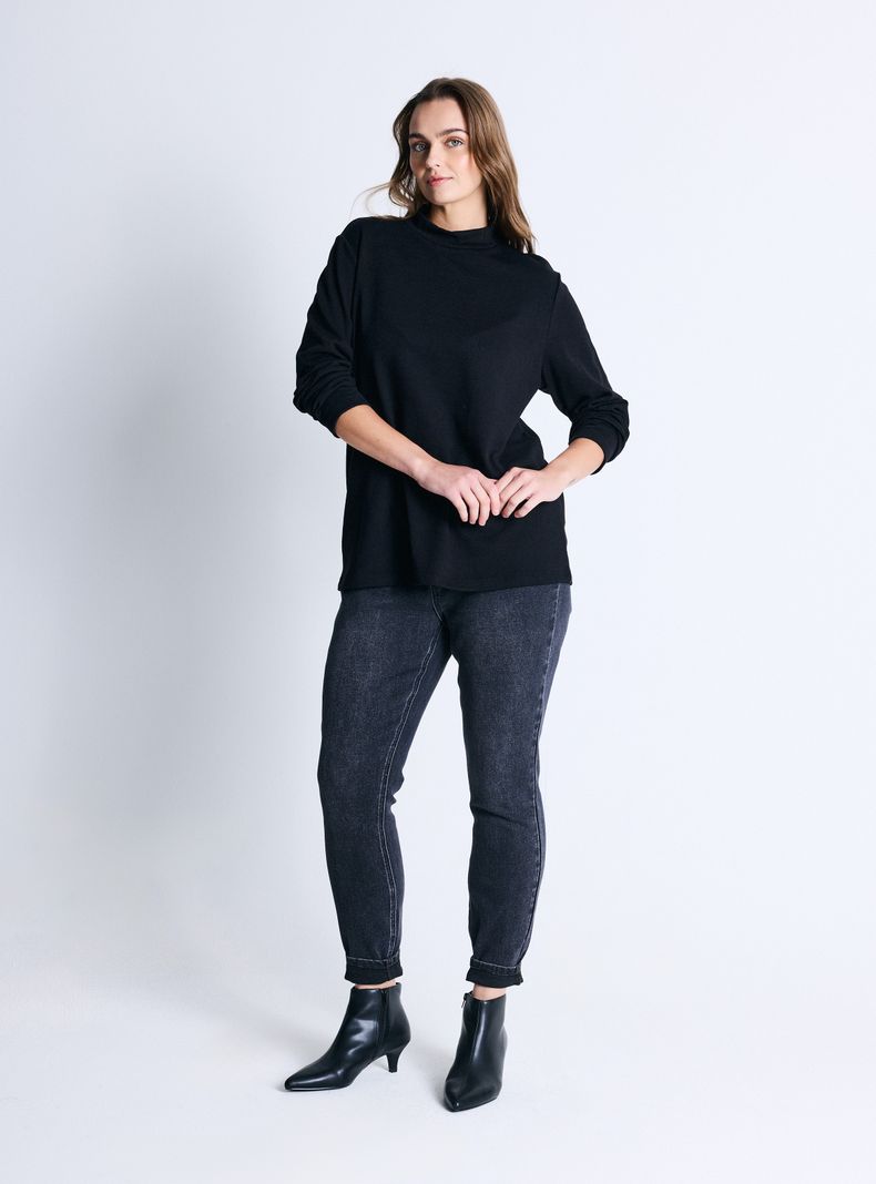 Sweater Cuello Alto Básico-4