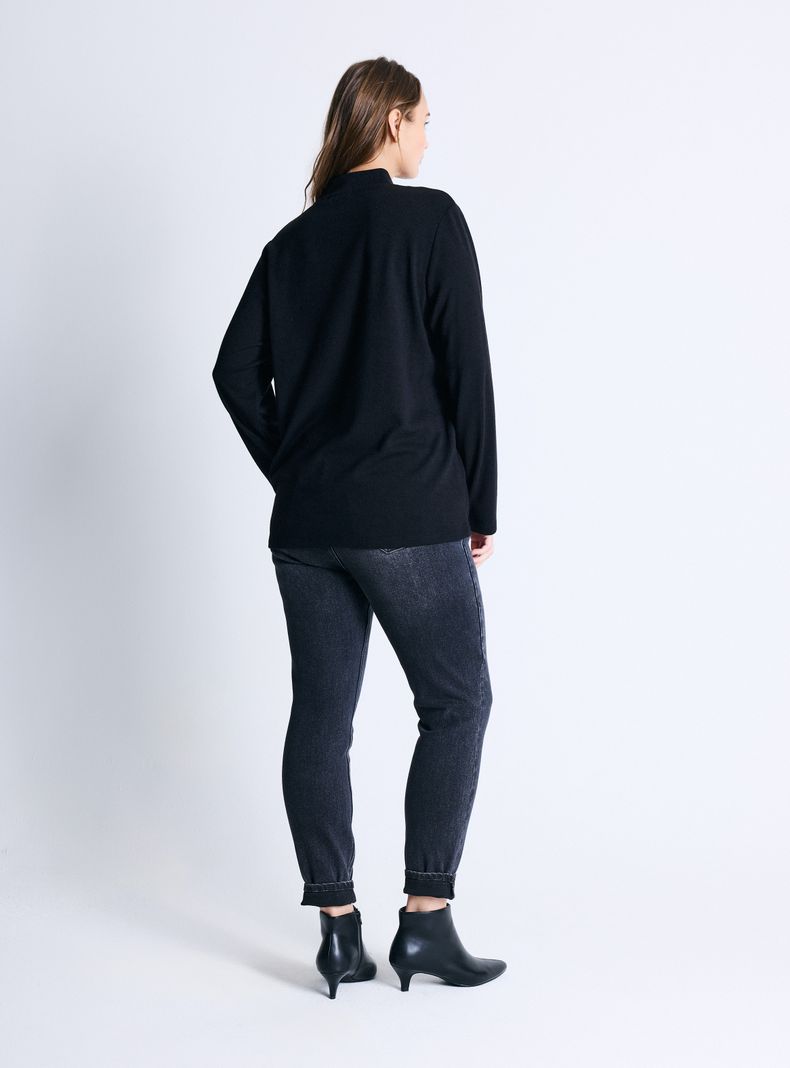 Sweater Cuello Alto Básico-5