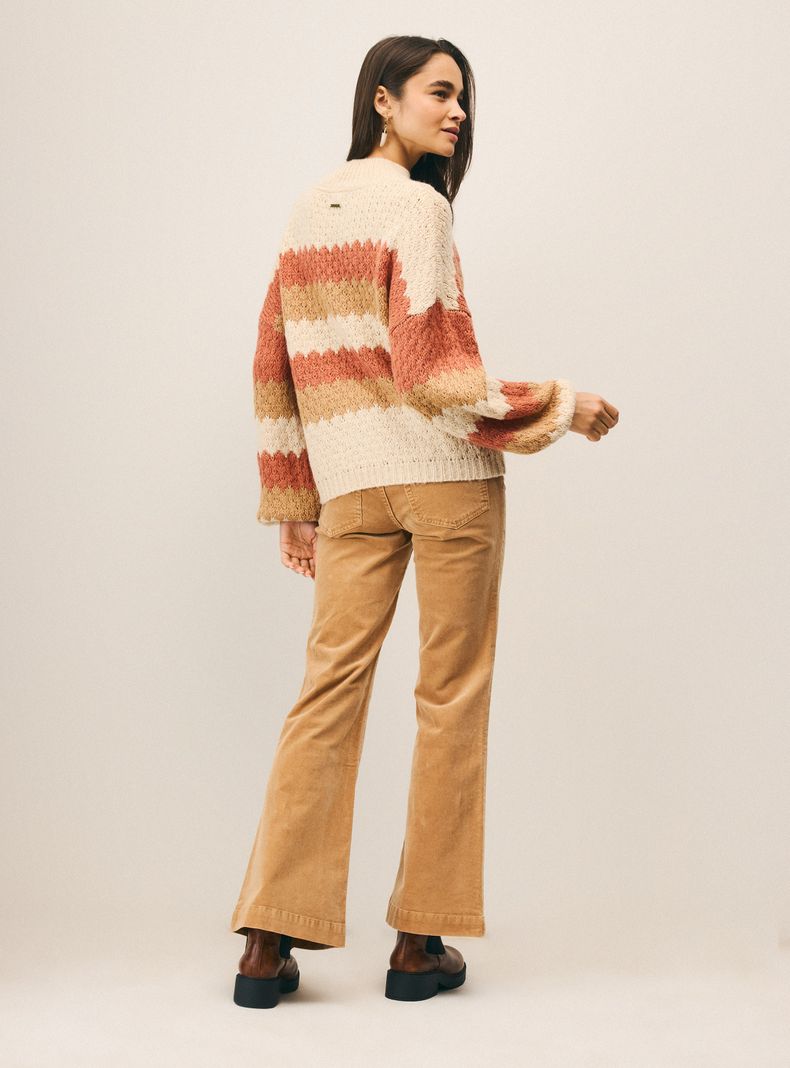 Sweater Listado Tejido con Lana-5