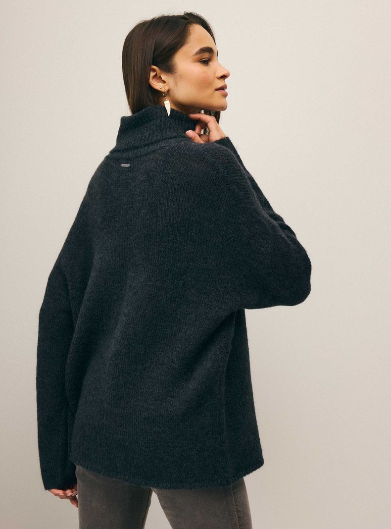 Sweater Cuello Tortuga Tejido Jaspeado-1