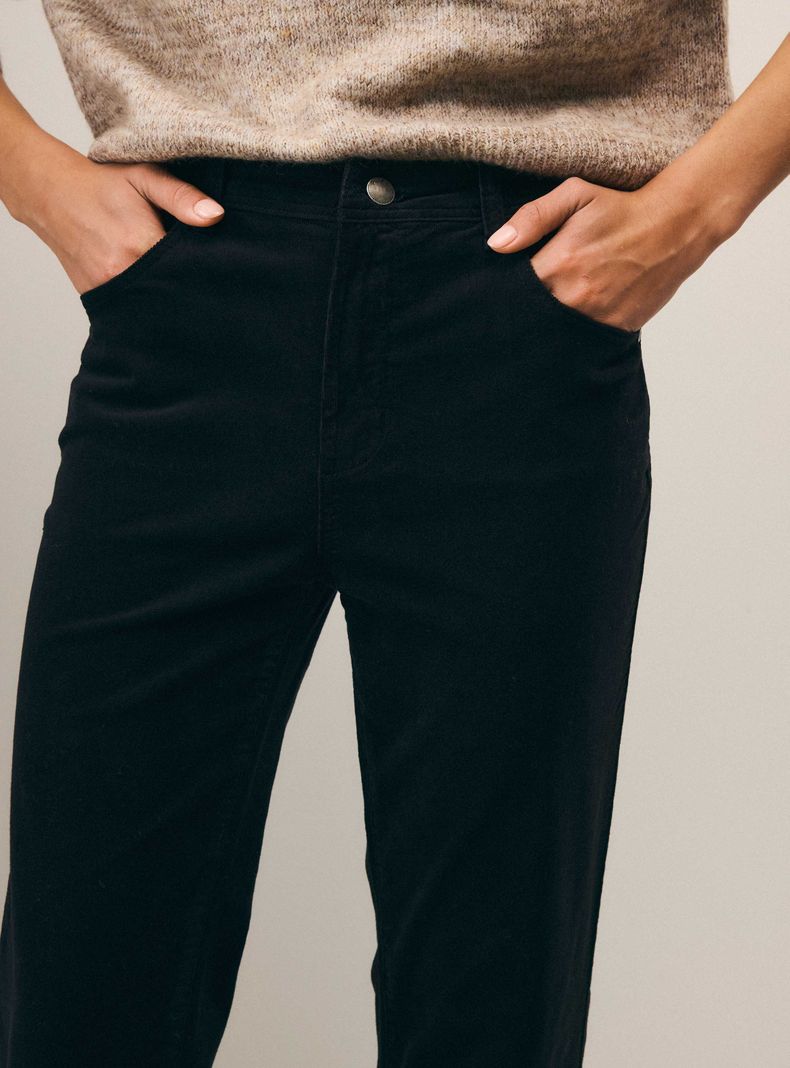 Pantalón Cotelé Fleare con Proceso de Teñido-2