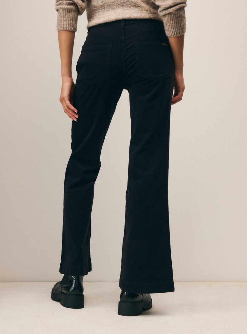 Pantalón Cotelé Fleare con Proceso de Teñido-1