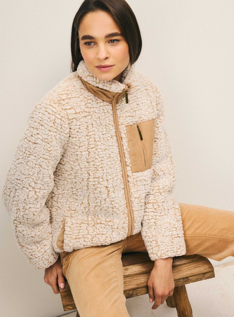 Chaqueta de Sherpa Forrada-2