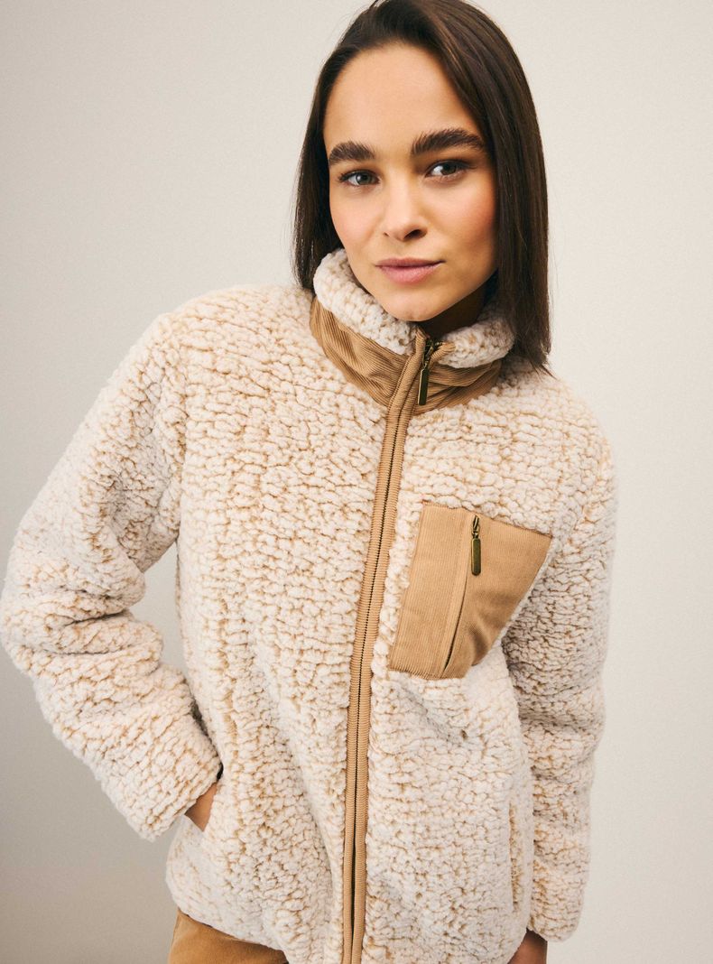 Chaqueta de Sherpa Forrada-3