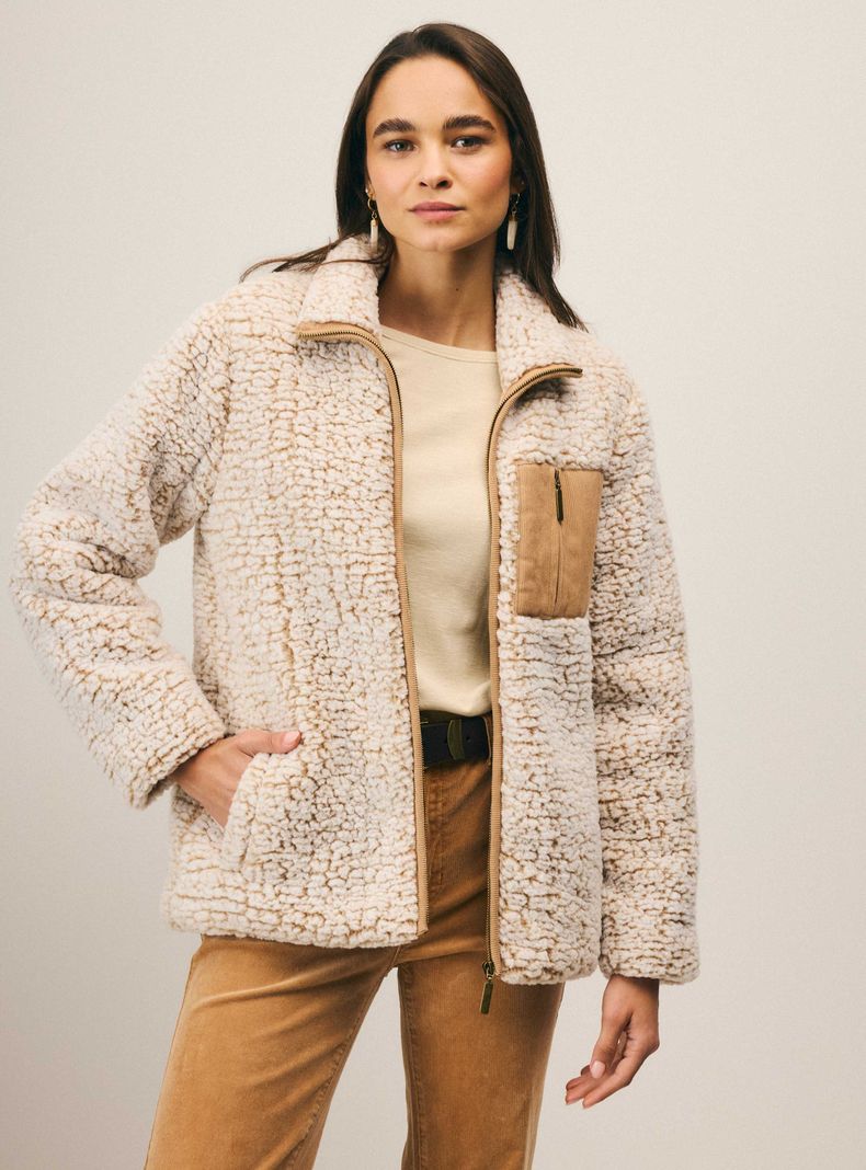 Chaqueta de Sherpa Forrada-0