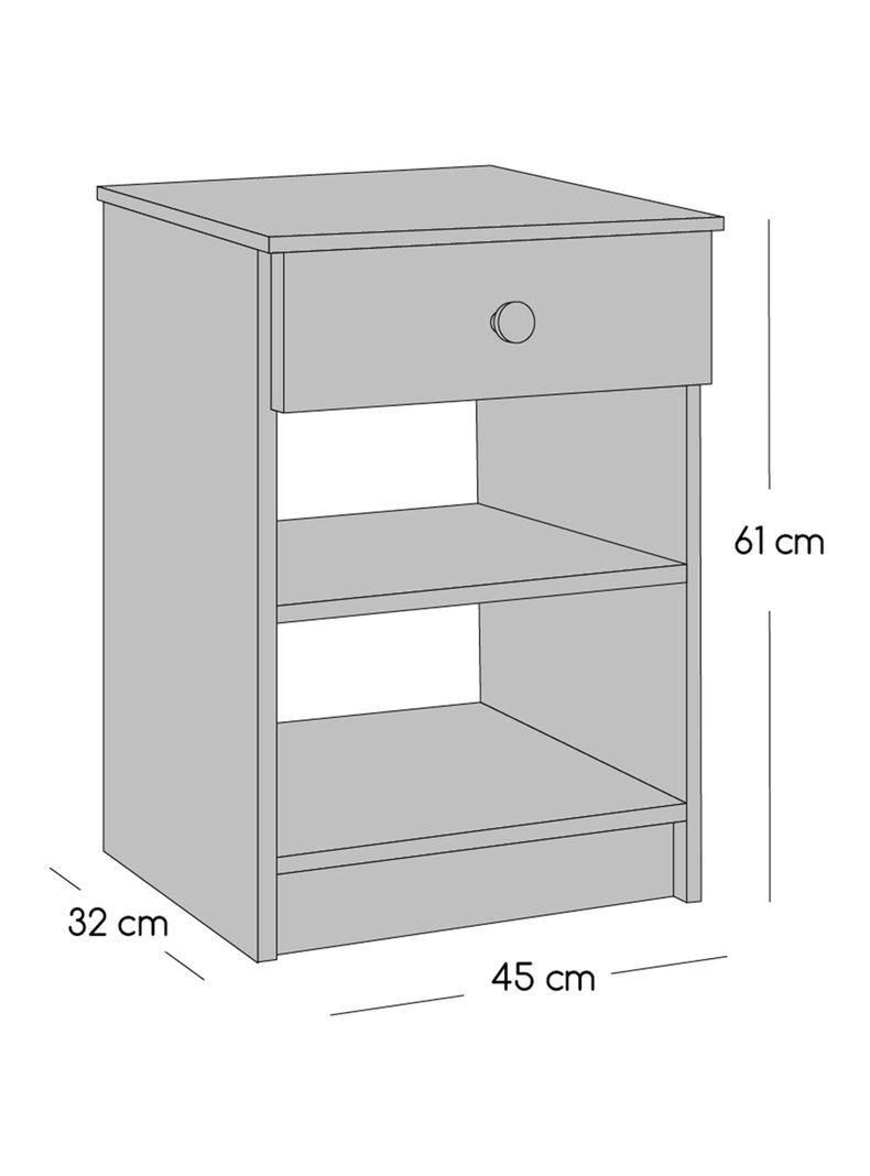 Cama Europea Nuit 2 Plazas x190 cm Base Dividida + Respaldo Nuit + Velador Granada Nude-2