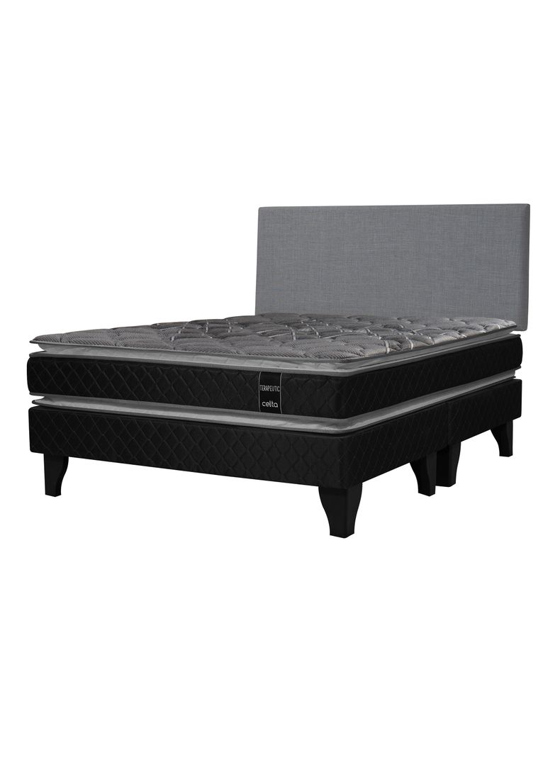 Cama Europea Terapeutic 2 Plazas Base Dividida + Respaldo