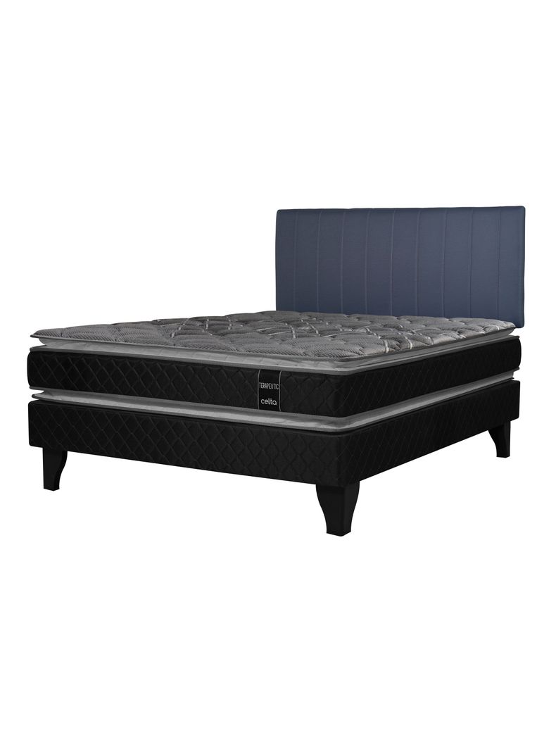 Cama Europea Terapeutic 2 Plazas x190 cm + Respaldo Merci-0