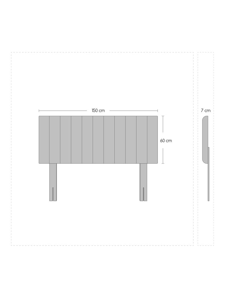 Cama Europea Terapeutic 2 Plazas x190 cm + Respaldo Merci-1