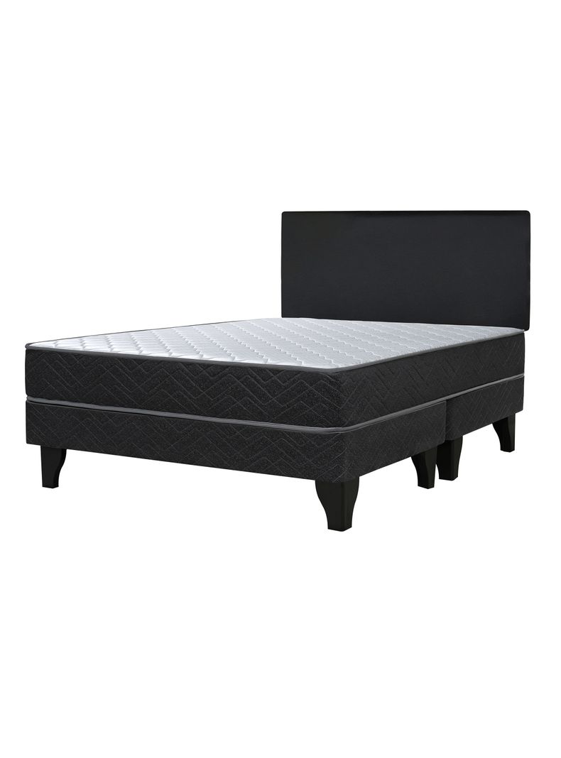 Cama Europea Cadiz 2 Plazas Base Dividida + Respaldo Nuit
