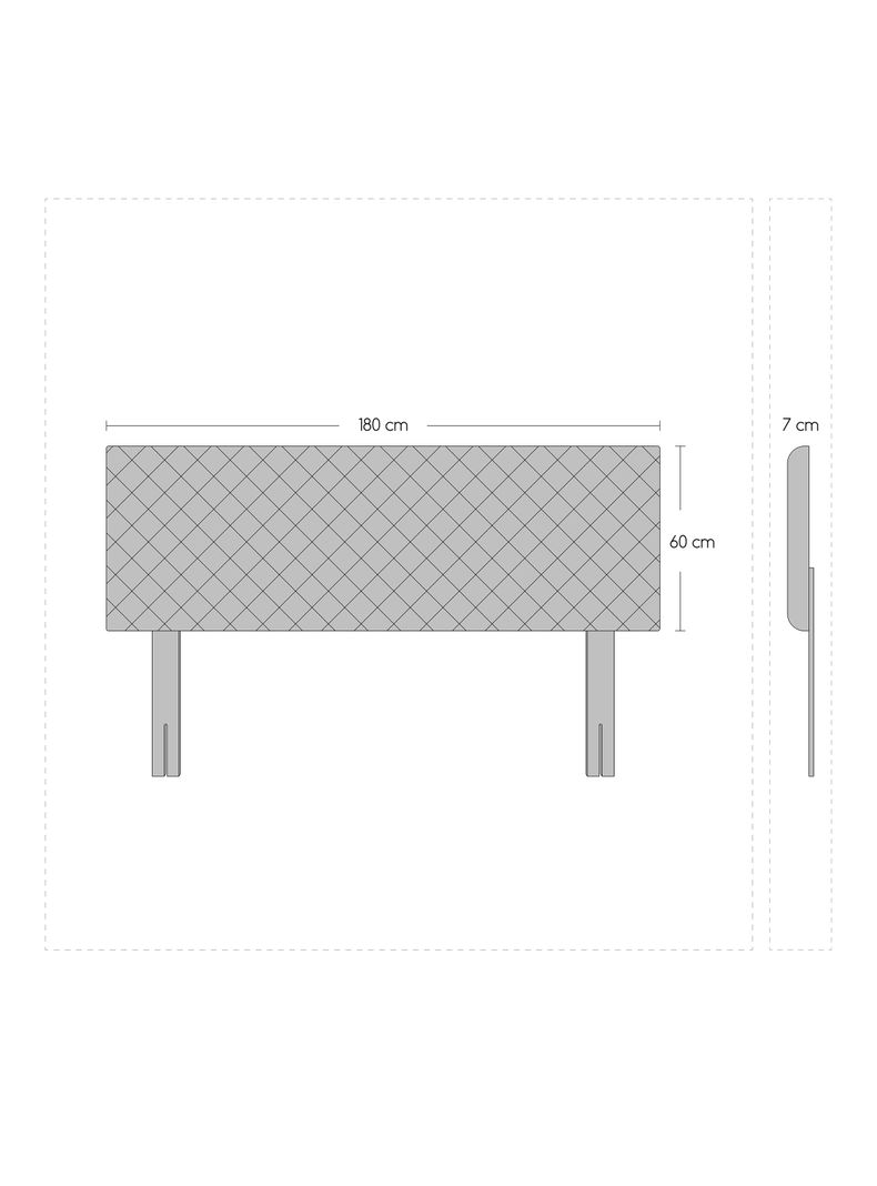 Cama Europea Nuit King + Respaldo Nuit + Velador Granada Honey-1