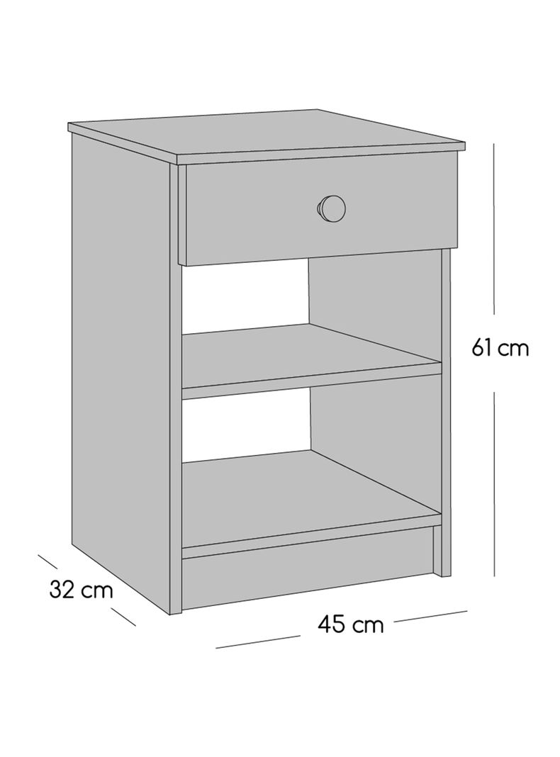 Cama Europea Nuit 1.5 Plazas + Respaldo Nuit + Velador Granada Nude-2