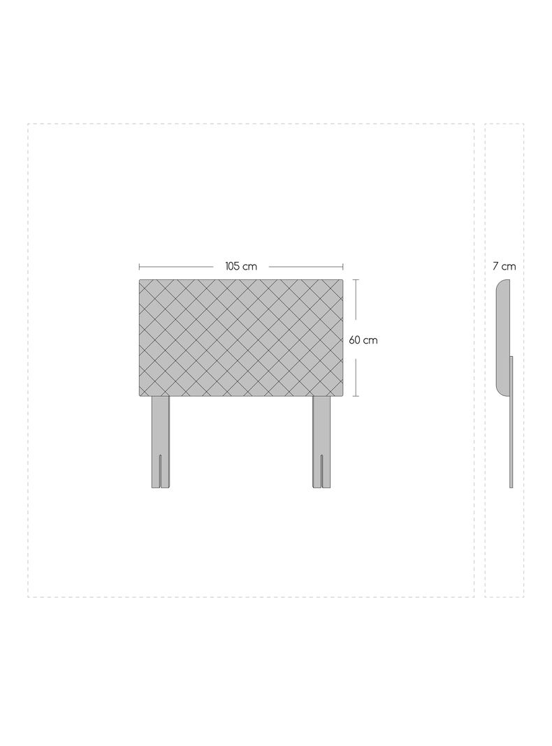 Cama Europea Nuit 1.5 Plazas + Respaldo Nuit + Velador Granada Nude-1