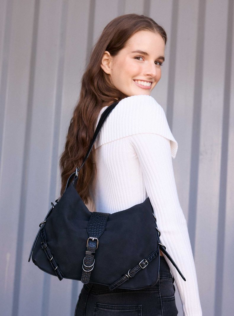 Cartera de Hombro Hebilla-5