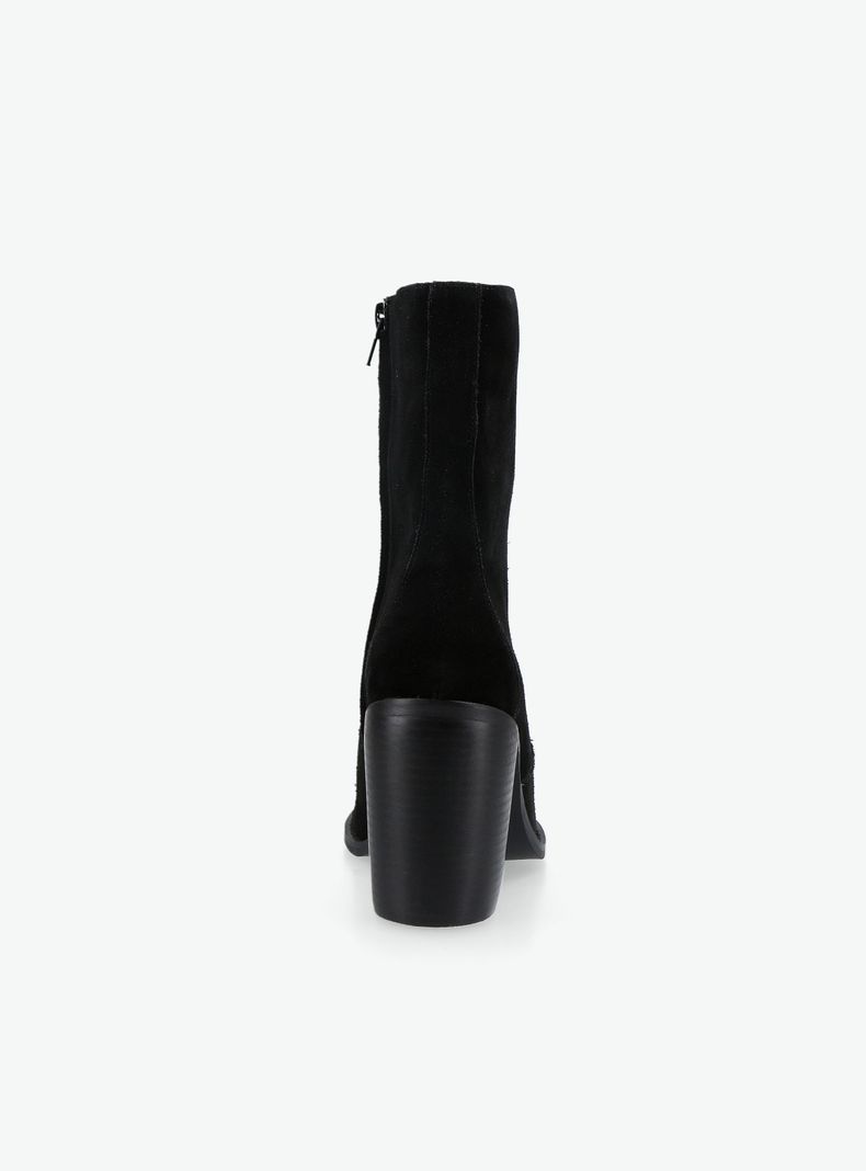 Botín Cuero Gamuza Mujer-2