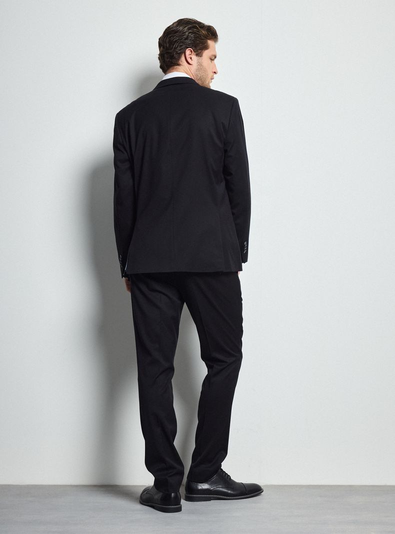 Traje Recto Texturado Slim Fit Doble Tapa-5