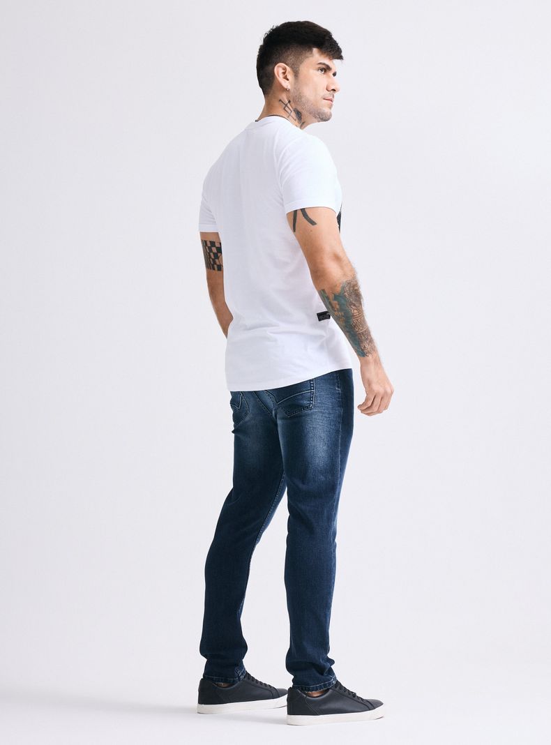 Jeans Lavado Contrastado Skinny Fit-5