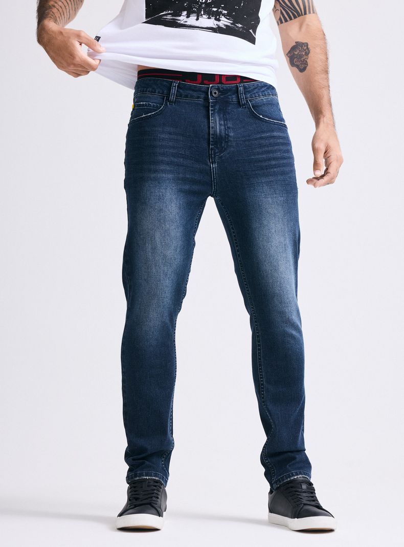 Jeans Lavado Contrastado Skinny Fit-0