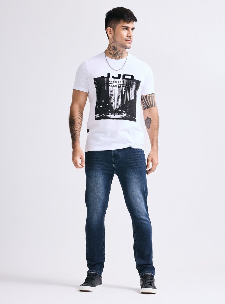 Jeans Lavado Contrastado Skinny Fit-4