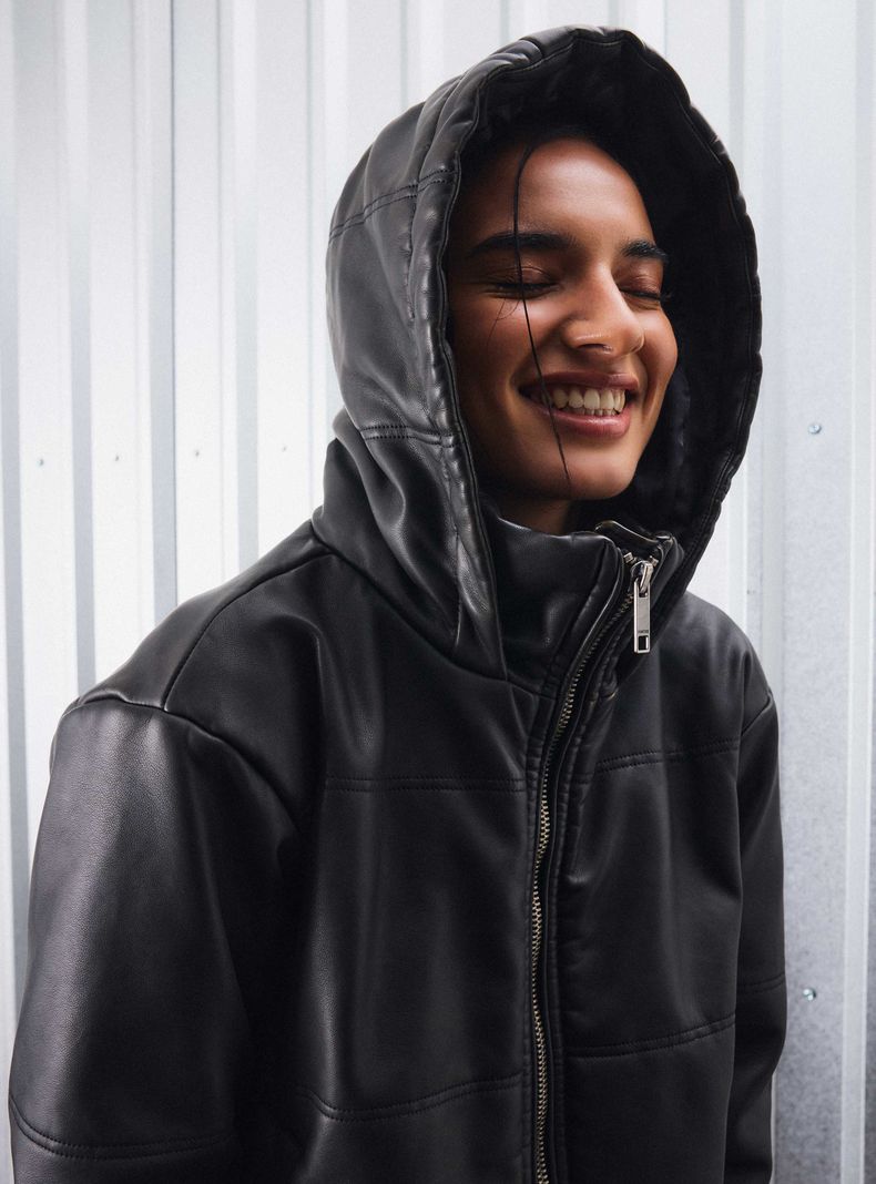 Parka Puffa con Gorro-3