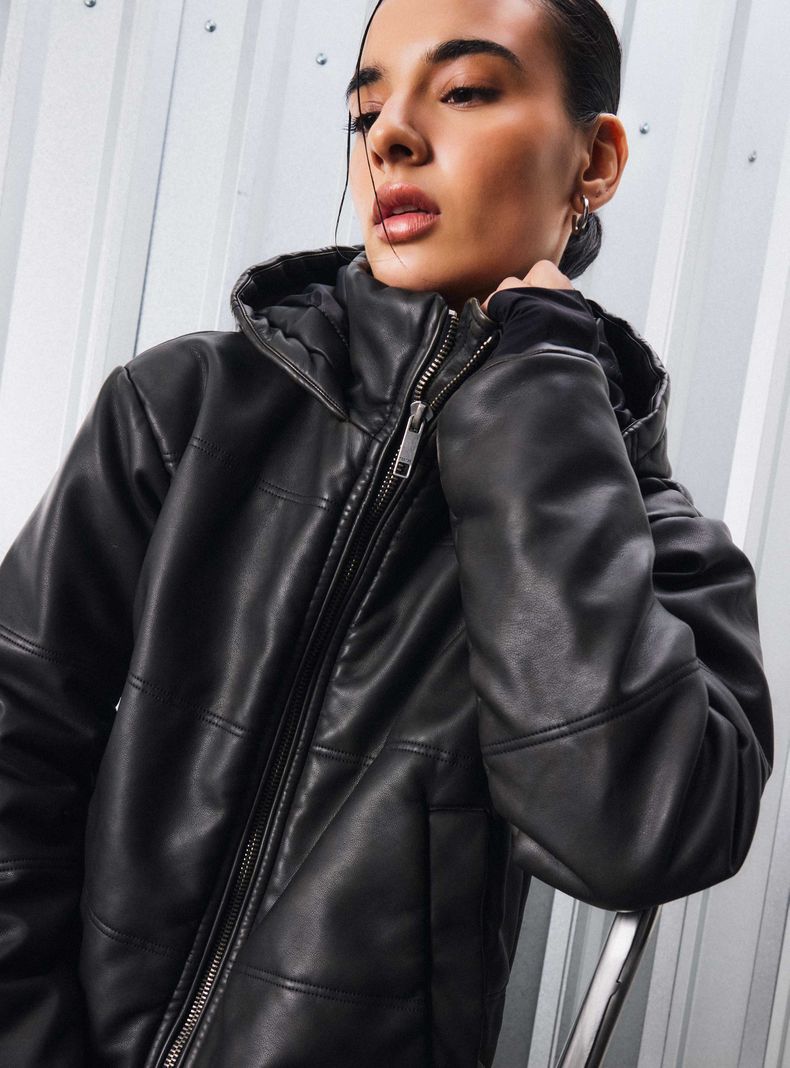 Parka Puffa con Gorro-2