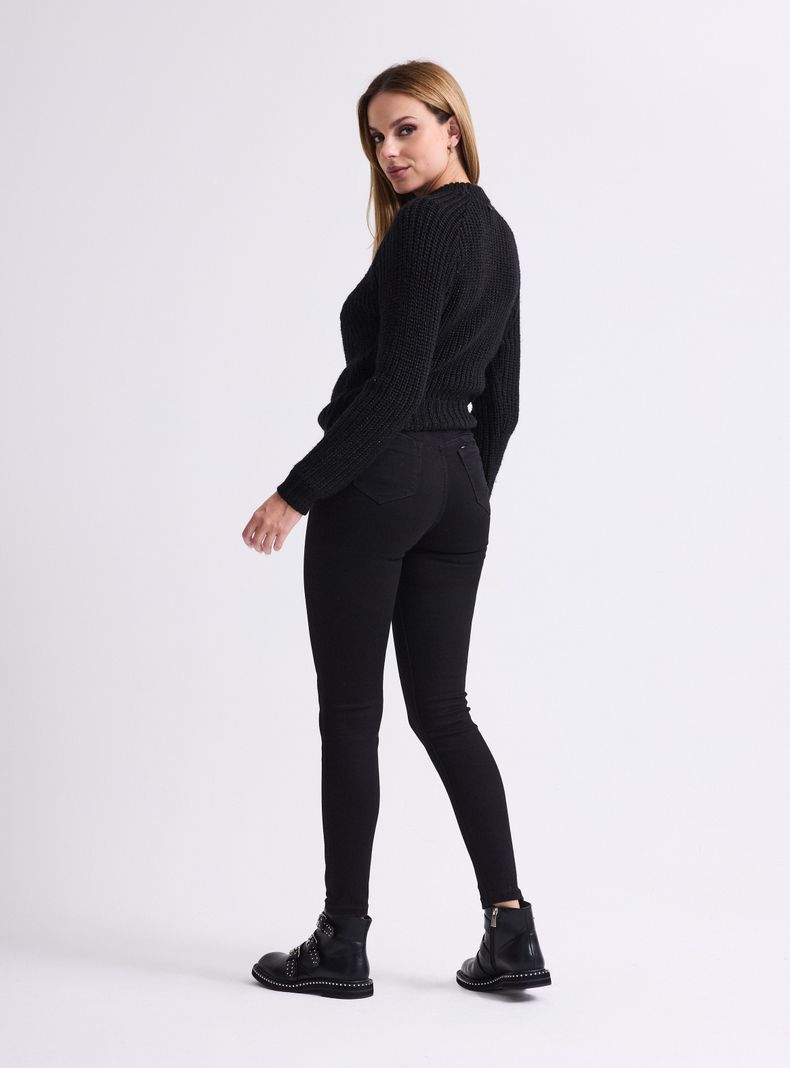 Sweater Cuello Redondo Metalizado-5