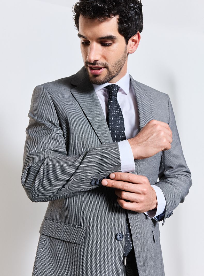 Traje Recto Regular Fit Fantasía Ojo de Perdíz-2
