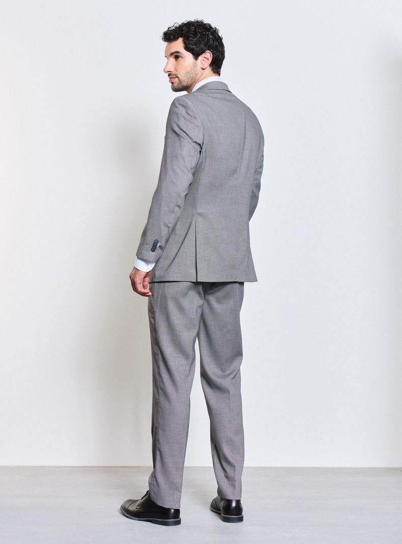 Traje Recto Regular Fit Fantasía Ojo de Perdíz-5