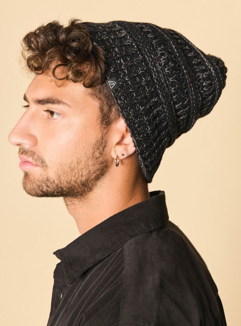 Gorro Punto Grueso Hilo Melange-5