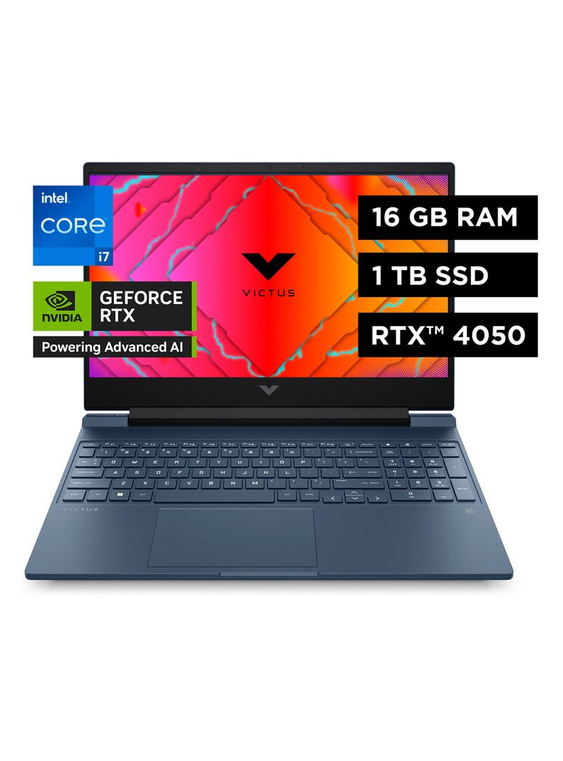 Notebook Victus 15-fa1097la Intel Core i7 NVIDIA GeForce RTX 4050 16GB RAM 1TB SSD 15.6" FHD 144 Hz-2