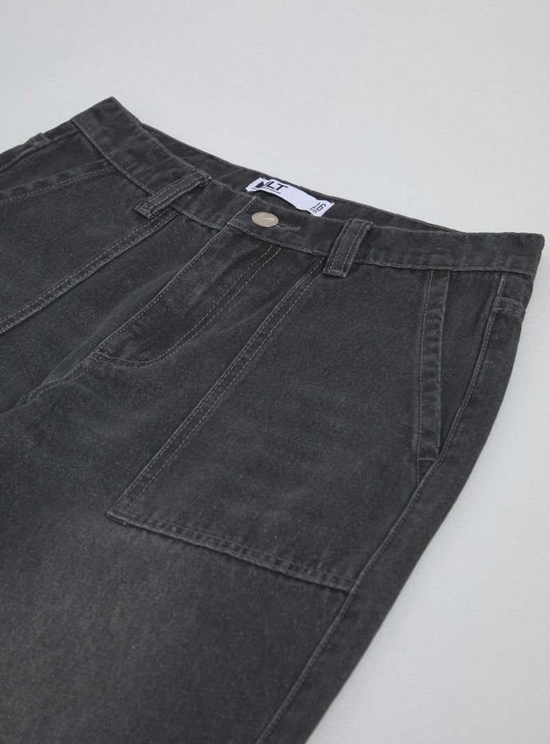 Jeans con Bolsillos a los Costados y Bolsillos Cargo-2