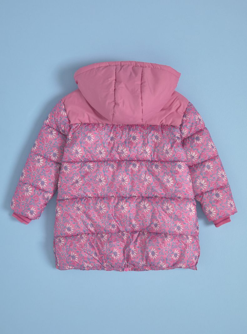 Parka Larga Color Block Full Print-1