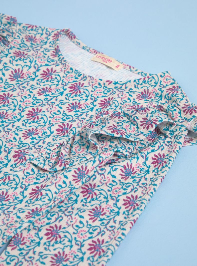 Polera Estampada Rib con Volante-2