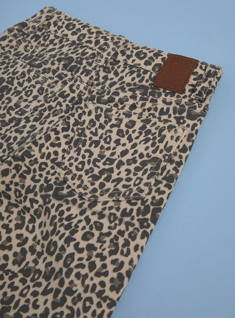 Jeans Animal Print Tiro Ancho-1