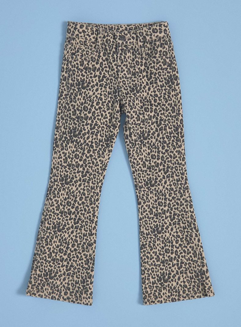 Jeans Animal Print Tiro Ancho-0