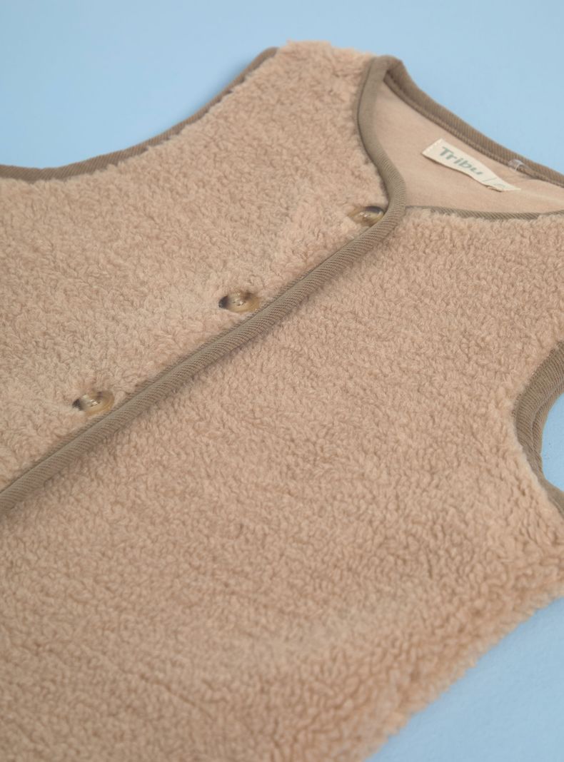 Chaqueta Sherpa Sin Mangas-2
