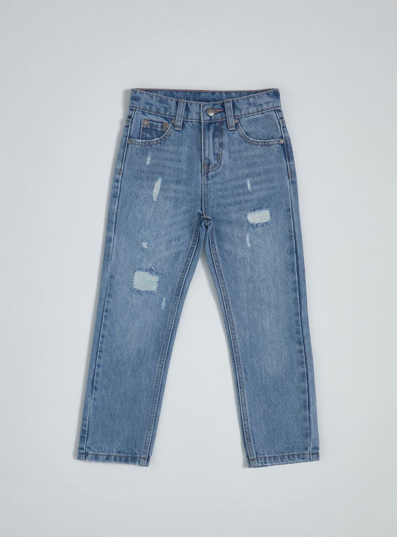 Jeans Roturas Detalle Bolsillo-0