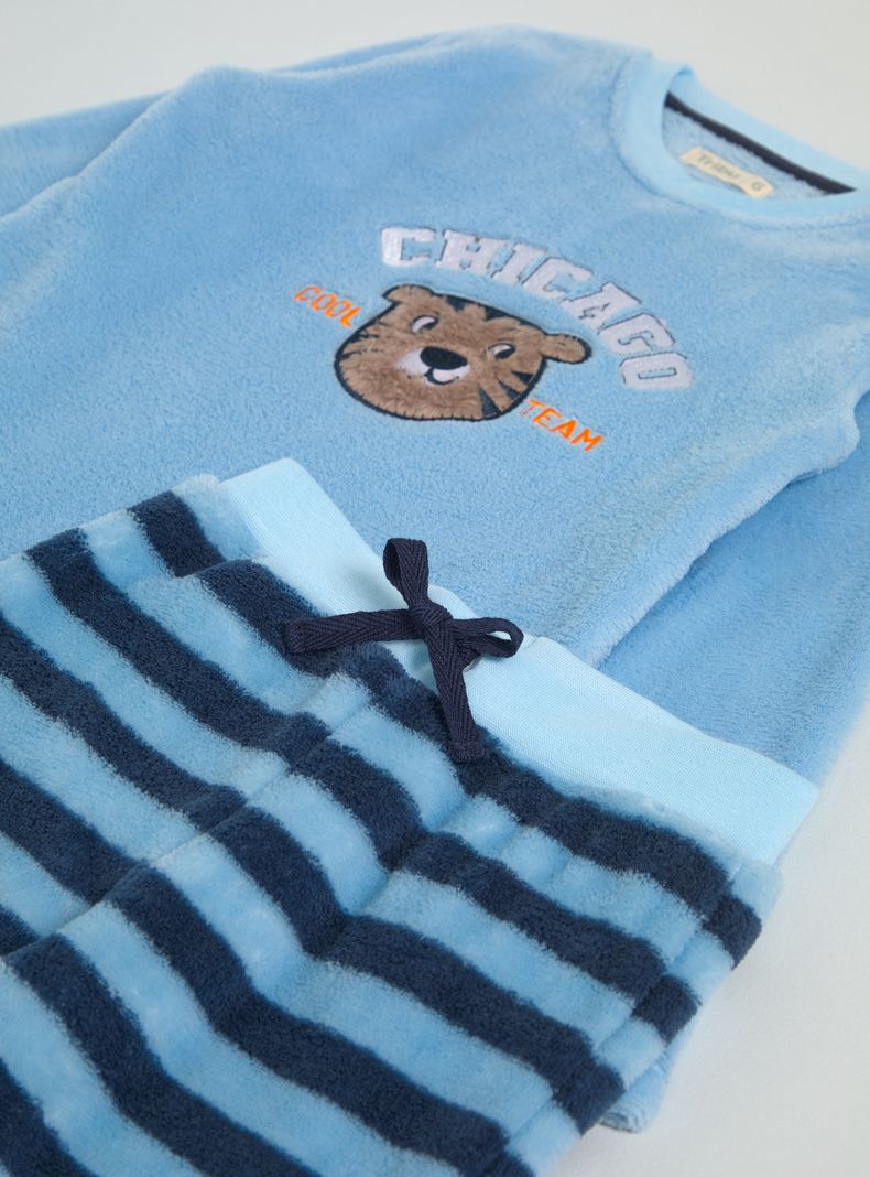 Pijama Aplicación Bordada Oso-2