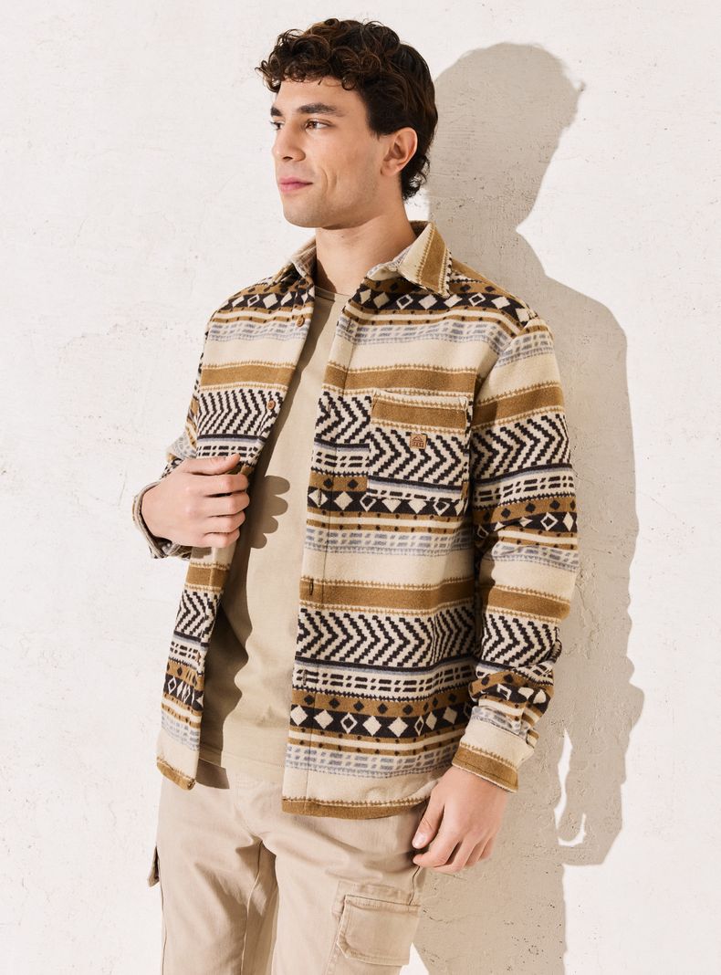 Camisa Tejida Tela Stock