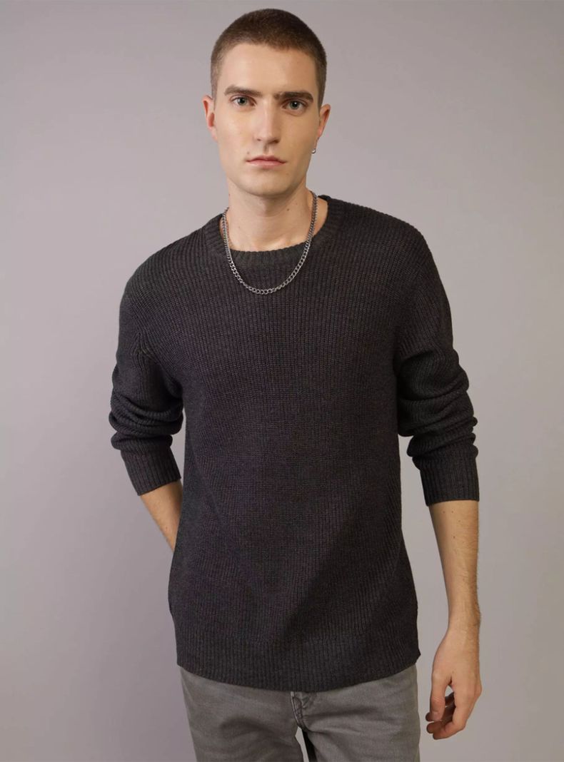 Sweater AE Cuello Redondo Waffle