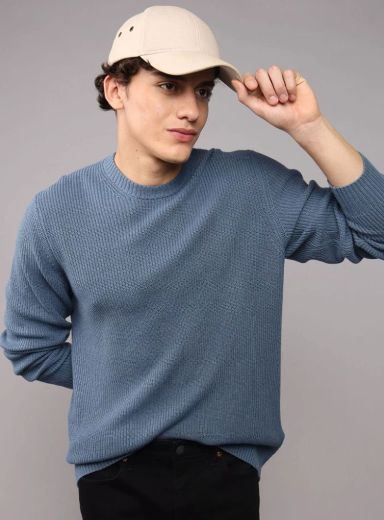 AMERICAN EAGLE SWEATER AE CUELLO REDONDO WAFFLE