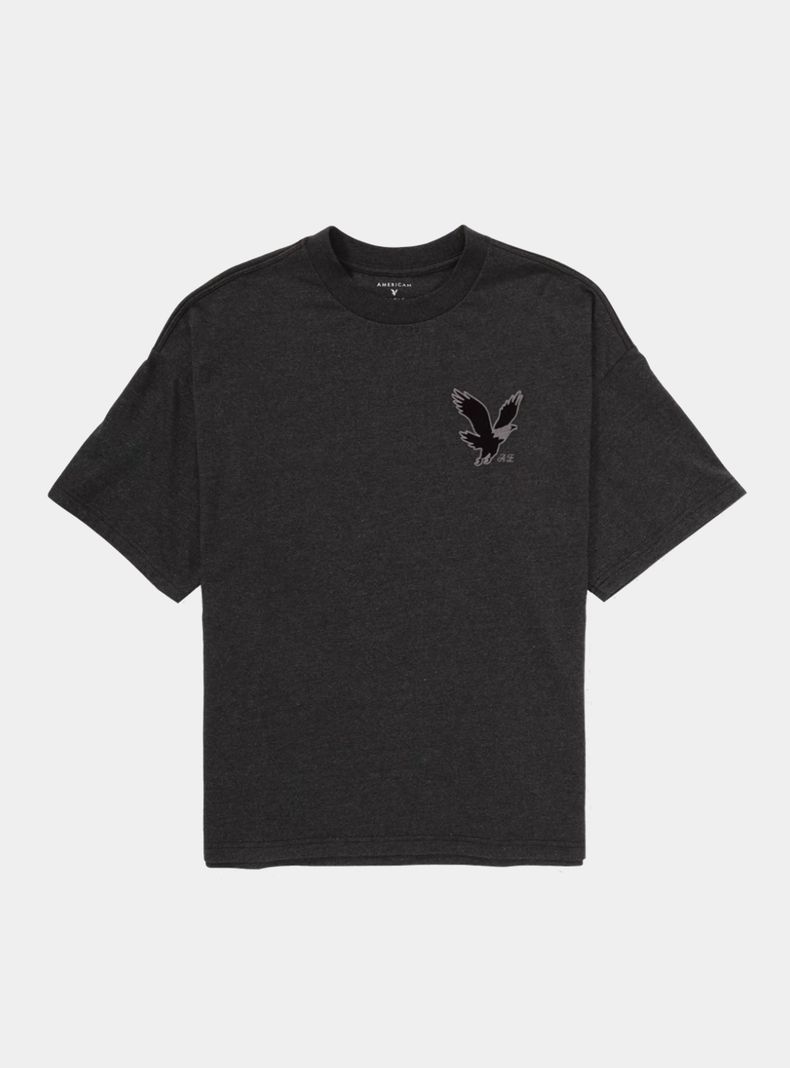 Polera AE Extragrande con Gráfico y Logo-2