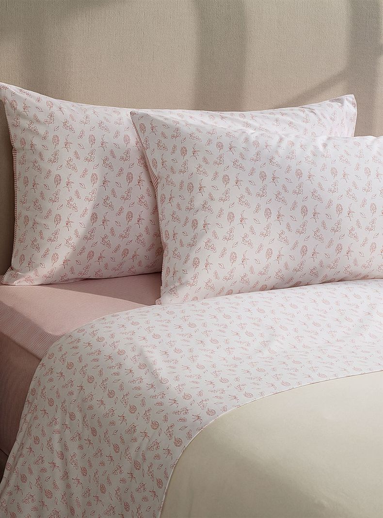 Sábanas Bahar Súper King 180 Hilos Rosa