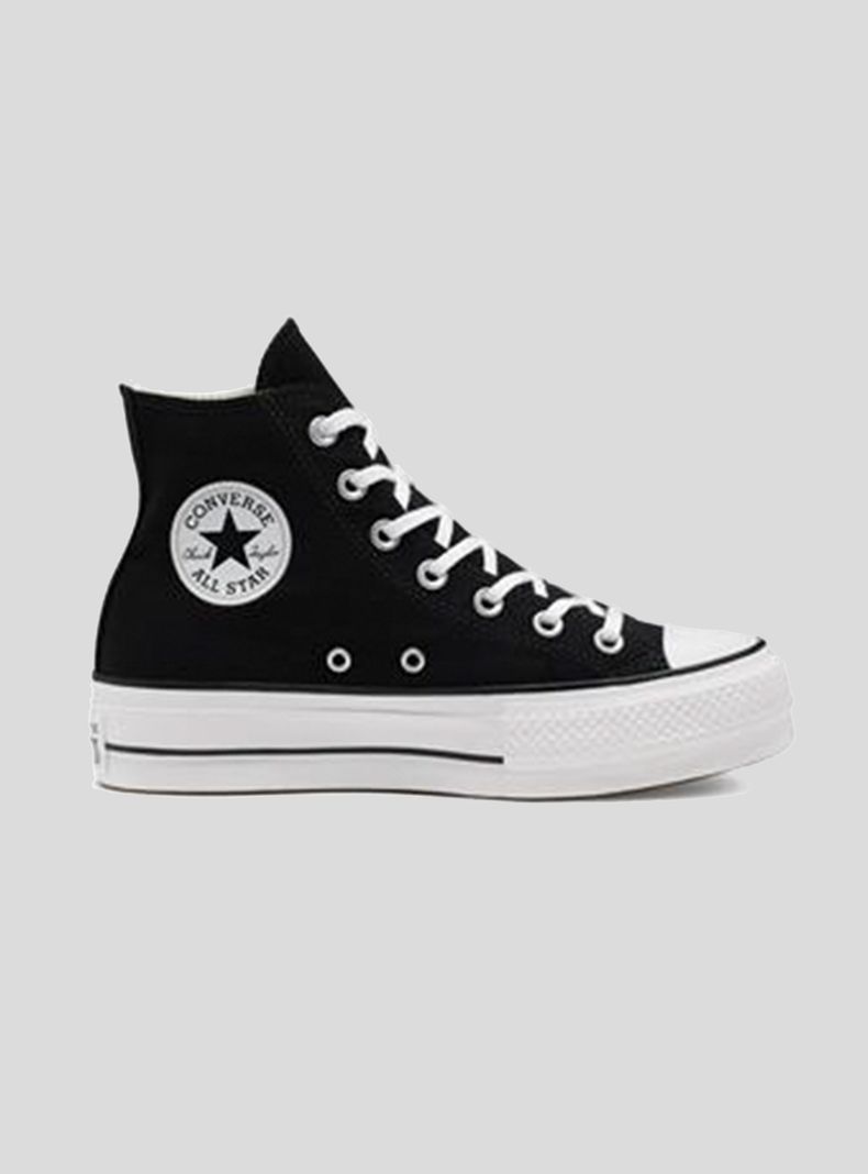 Zapatilla Urbana Plataforma Negra Mujer-0