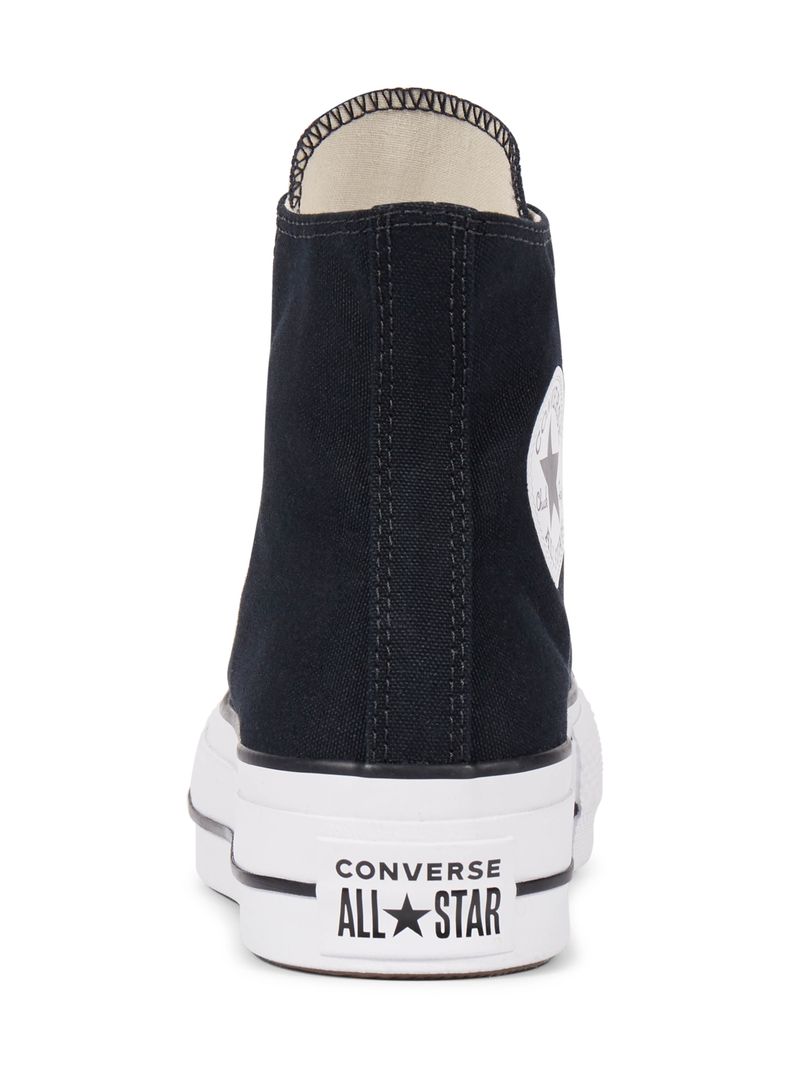 Zapatilla Urbana Plataforma Negra Mujer-2